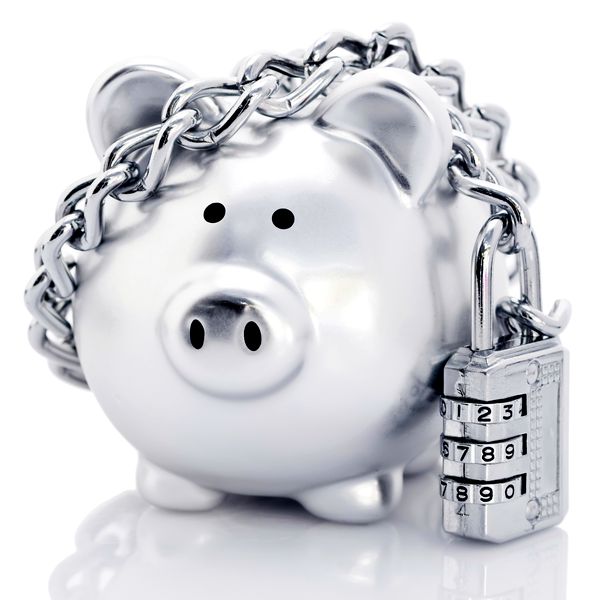 Secure piggy bank. 