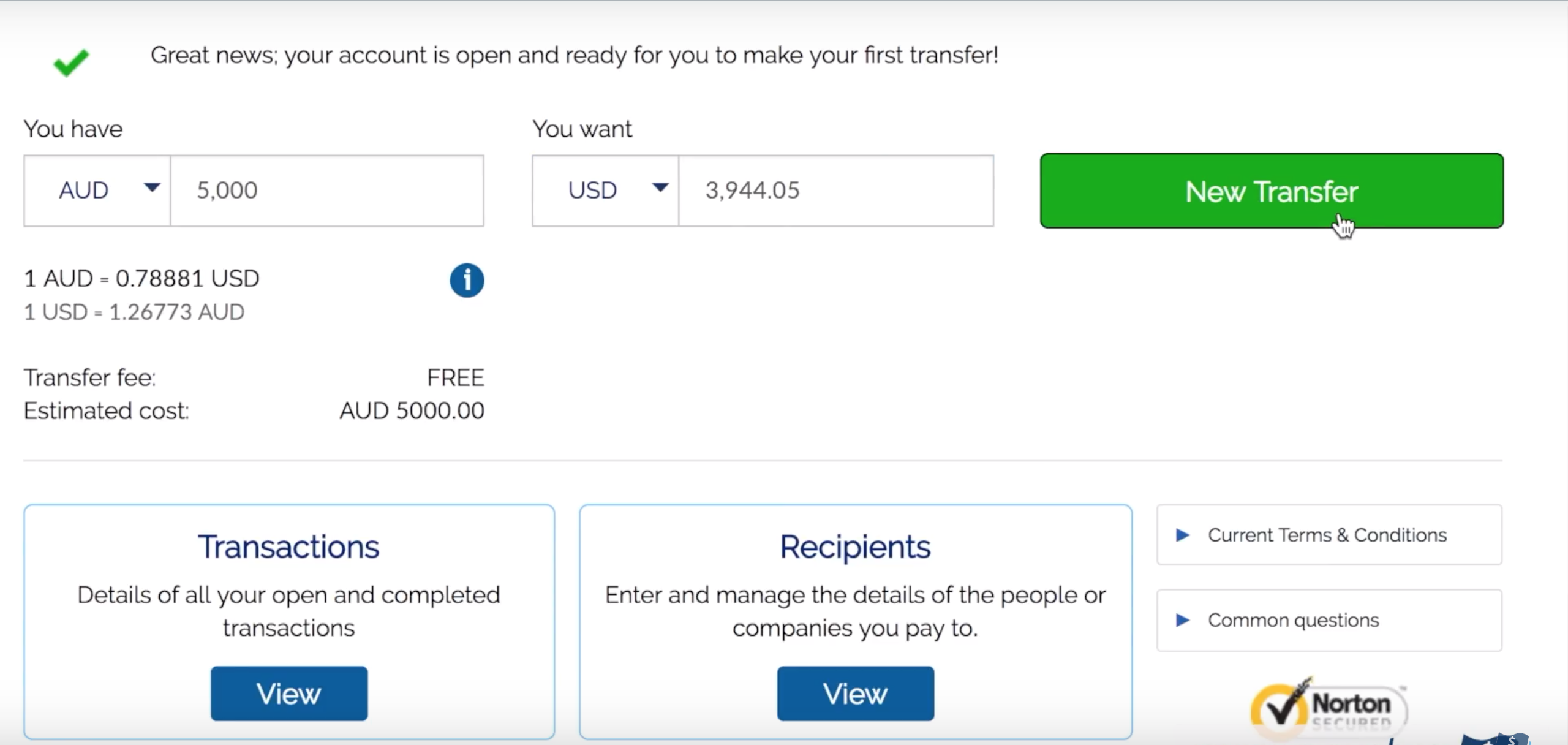 Screen Shot 2019-02-04 at 8.45.57 pm A screenshot of what you will see when you have successfully set up your account.