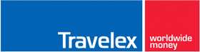 Travelex logo for airport pickup or online currency exchange services it is expensive but convenient