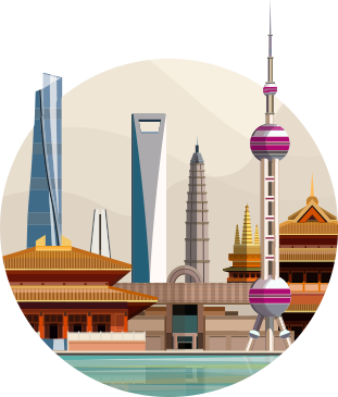 China illustration Transfer money overseas. Transfer money from Australia to China