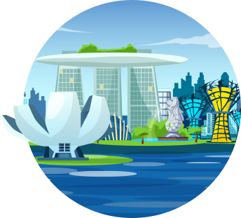 Singapore illustration Buy Singapore dollars (SGD) at the best exchange rate in Australia
