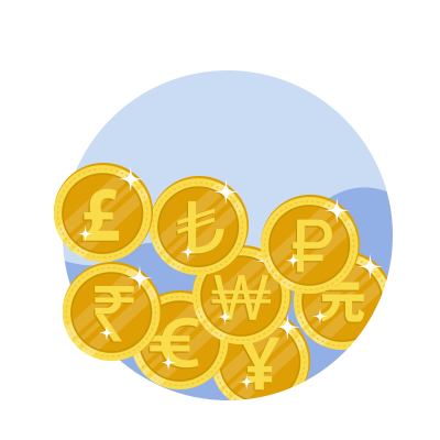 Foreign exchange rates and foreign currency