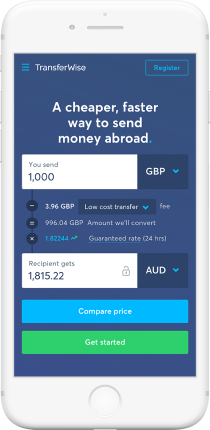 TransferWise Logo: Alternatives to CurrencyFair