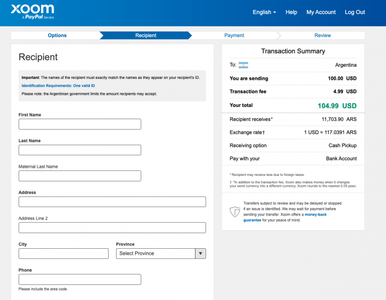Xoom-Step-7-768×597 How to transfer money overseas with Xoom Step 7